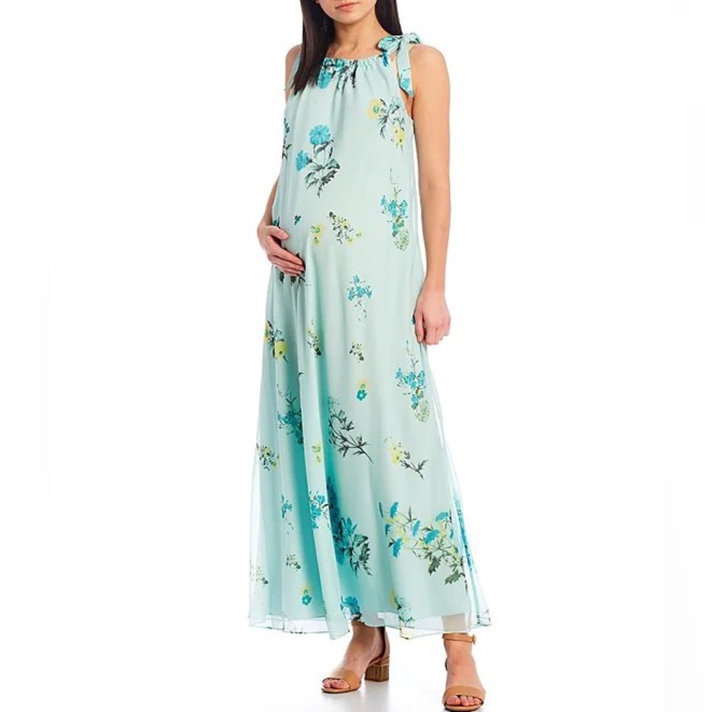 Alex Marie | Maternity Claire Floral Print Sleeveless Maxi Dress